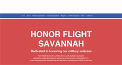 Desktop Screenshot of honorflightsavannah.org