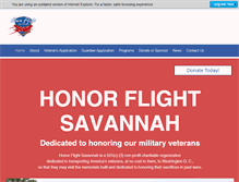Tablet Screenshot of honorflightsavannah.org